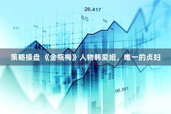 策略操盘 《金瓶梅》人物韩爱姐，唯一的贞妇