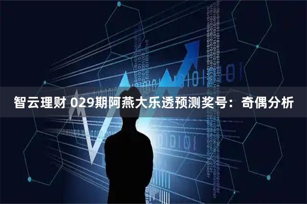 智云理财 029期阿燕大乐透预测奖号：奇偶分析